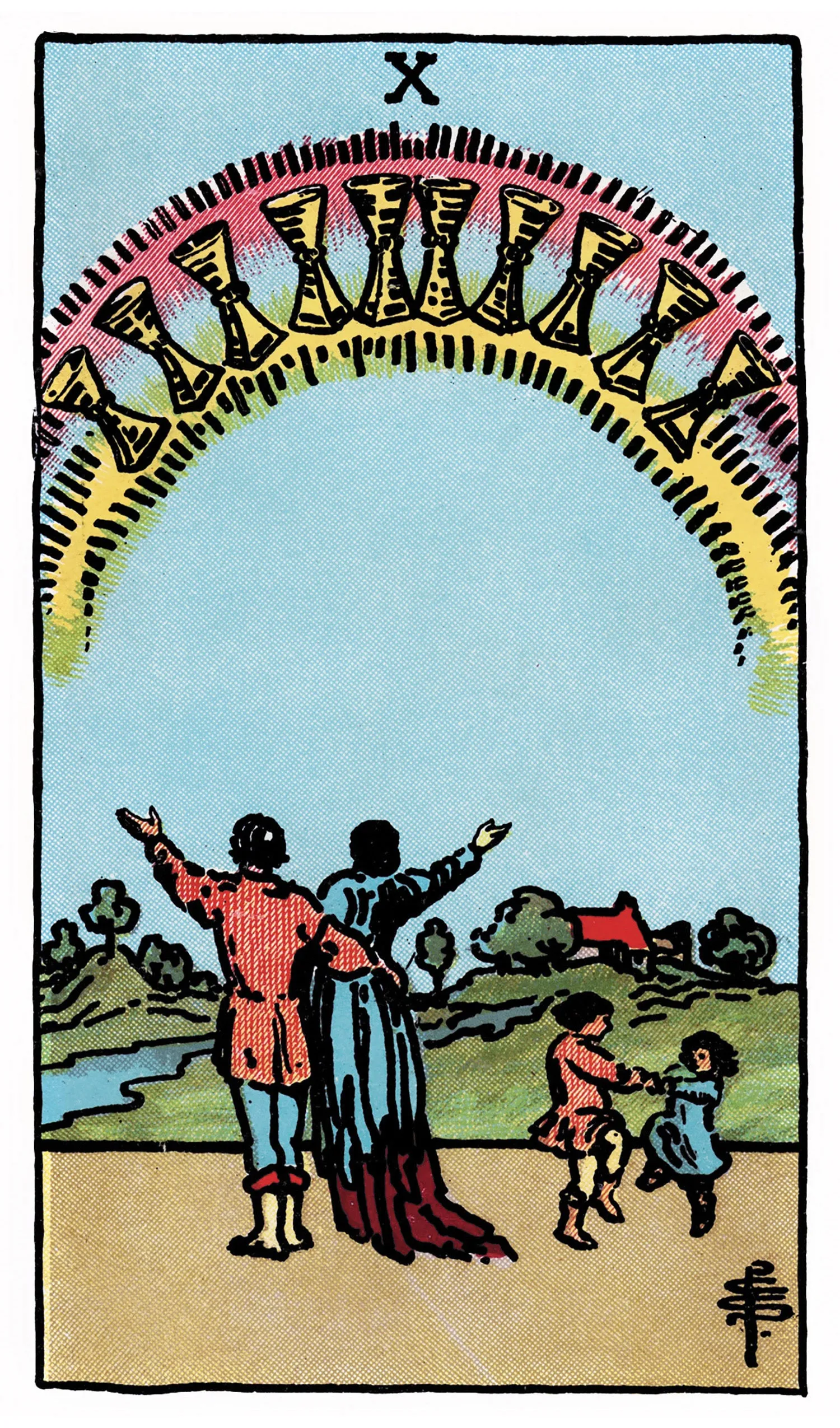 Ten of Cups Tarot card