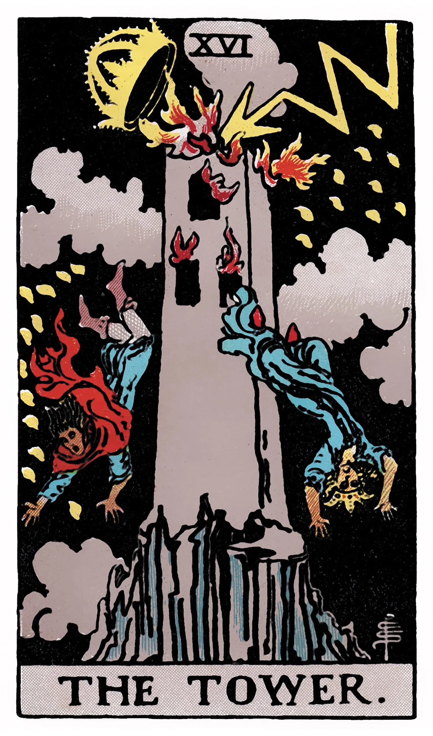 The Tower Tarot card