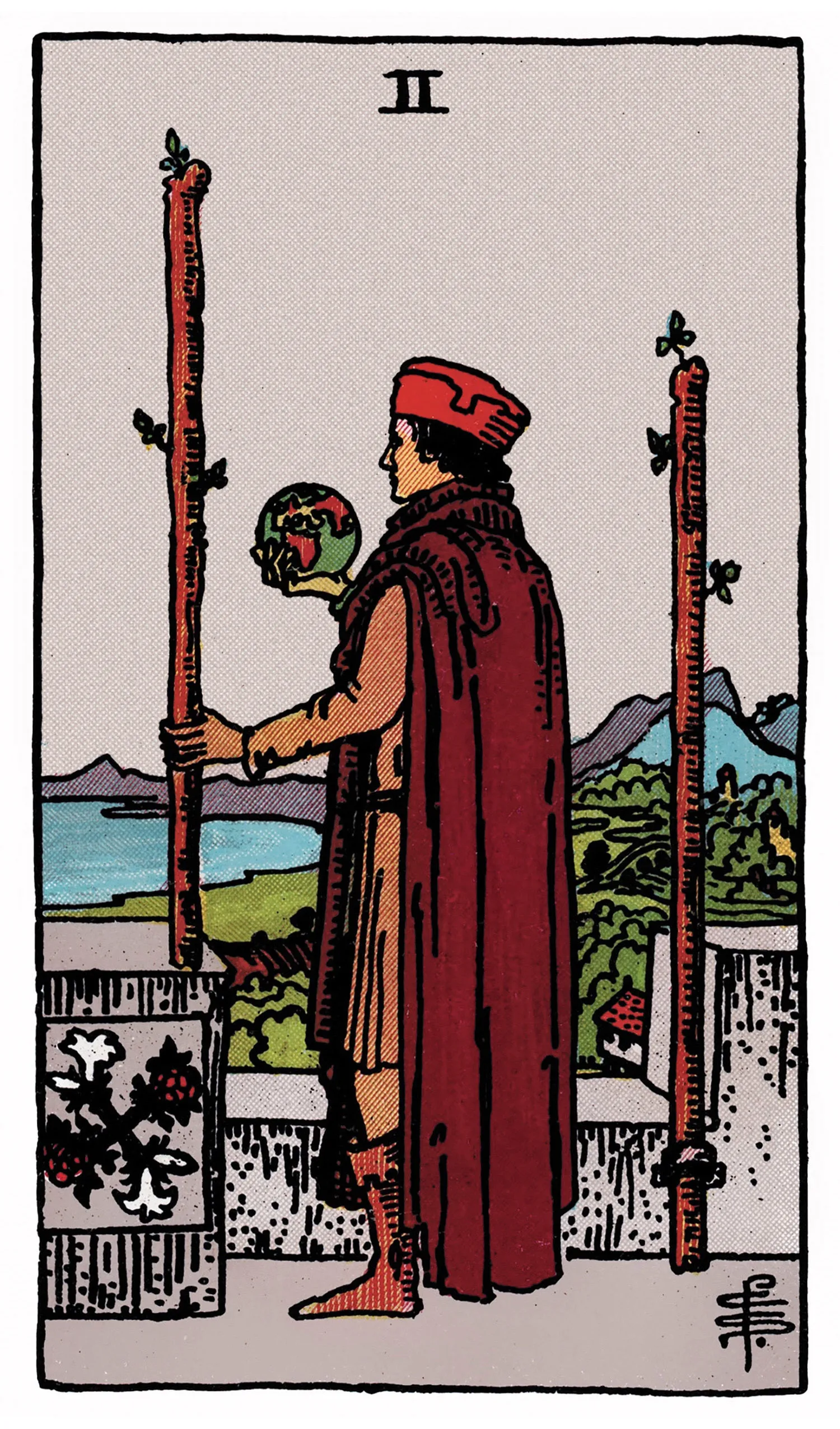 Two of Wands Tarot card