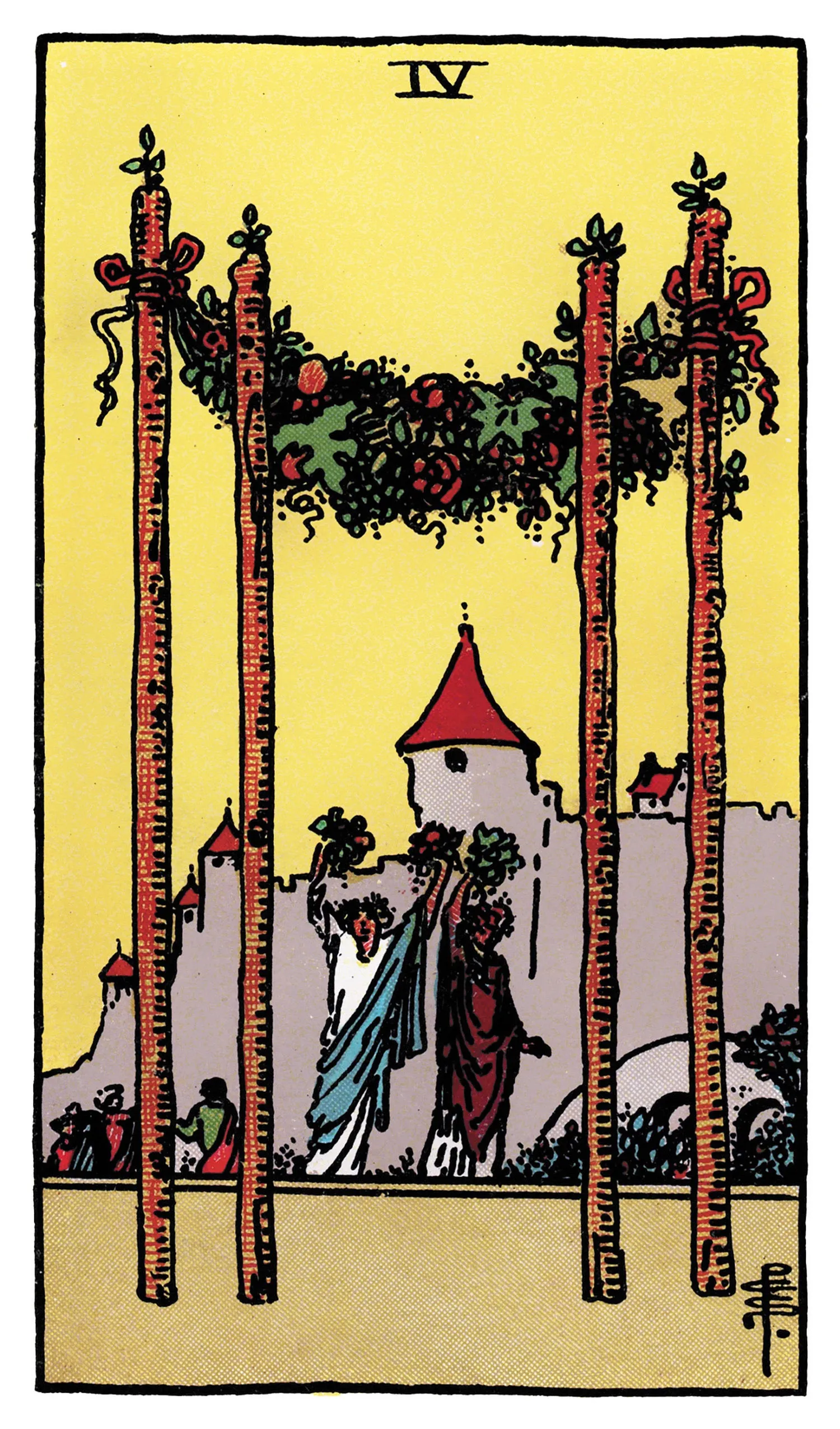 Four of Wands Tarot card
