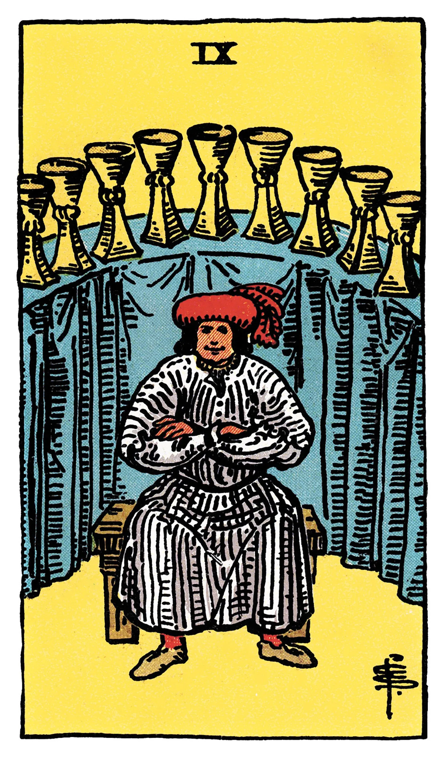 Nine of Cups Tarot card