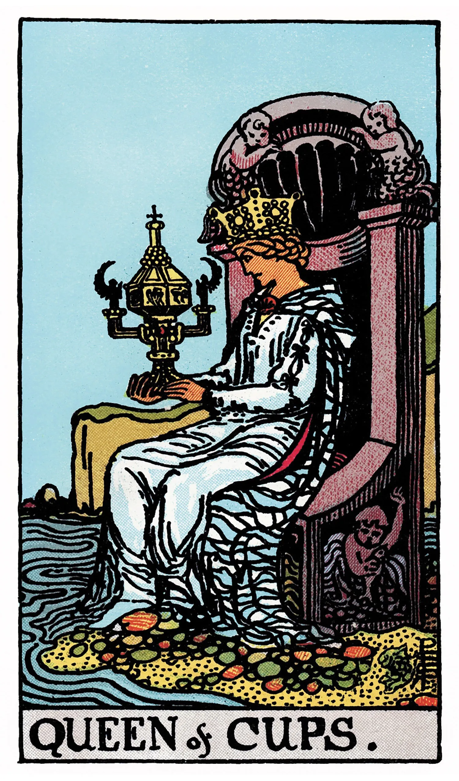 Queen of Cups Tarot card